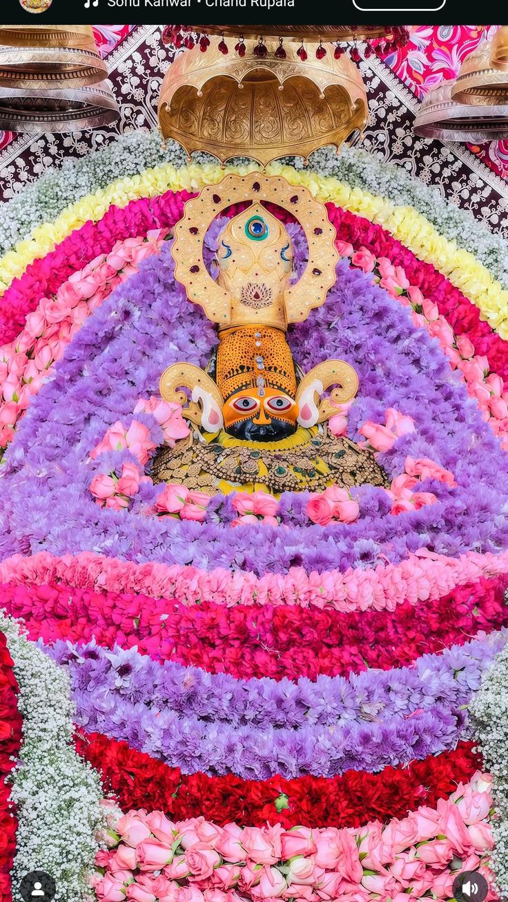 खाटू श्याम बाबा रंगीन श्रृंगार